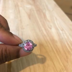 Lab created pink sapphire